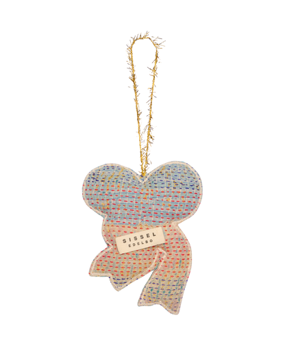 Christmas Kantha Bow Ornament