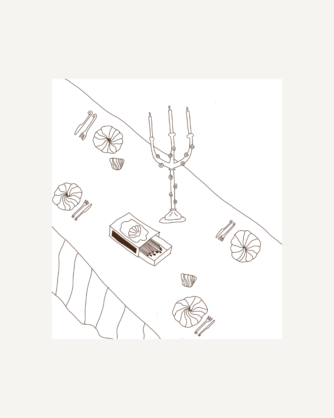 Atelier Marée x Blåmst - Stofservietter (2-PAK)