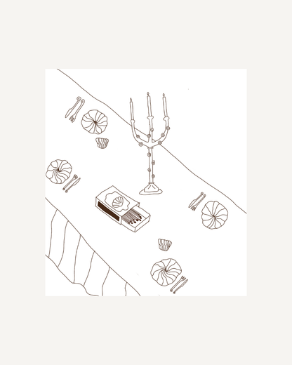 Atelier Marée x Blåmst - Stofservietter (2-PAK)