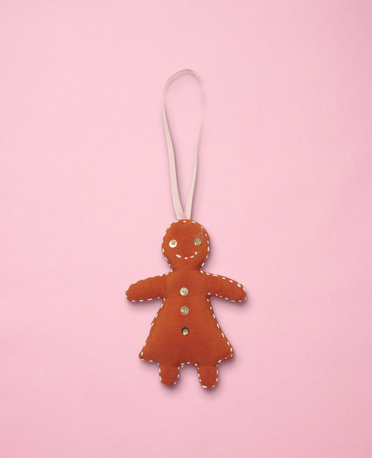 Gingerbread Women Silk Ornament