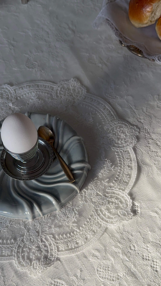 Rund Blonde Dækkeserviet