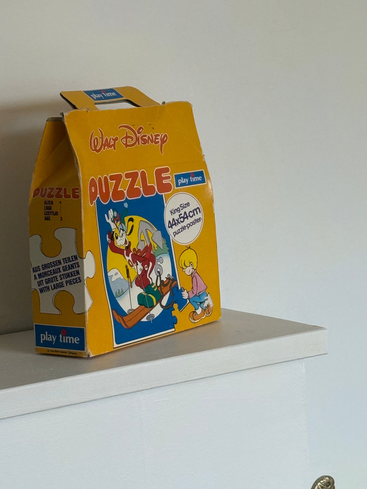 Retro Disney puslespil med Fedtmule – Blåmst Børn
