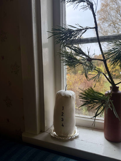 Adventslys – polstret adventspynt til jul