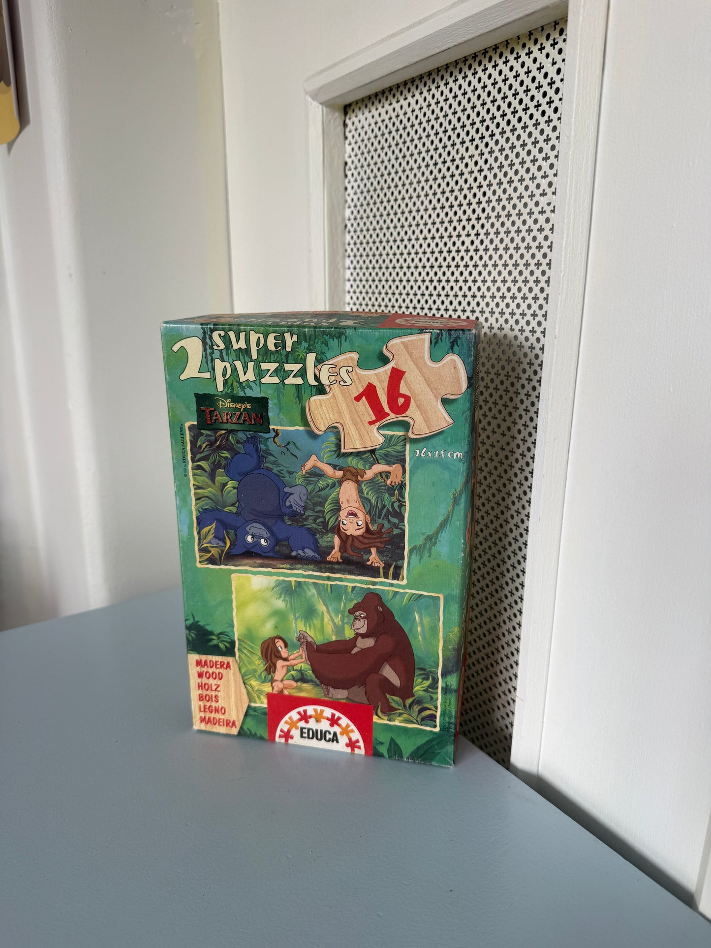 Disney Tarzan puslespil – 2-i-1 med 16 brikker