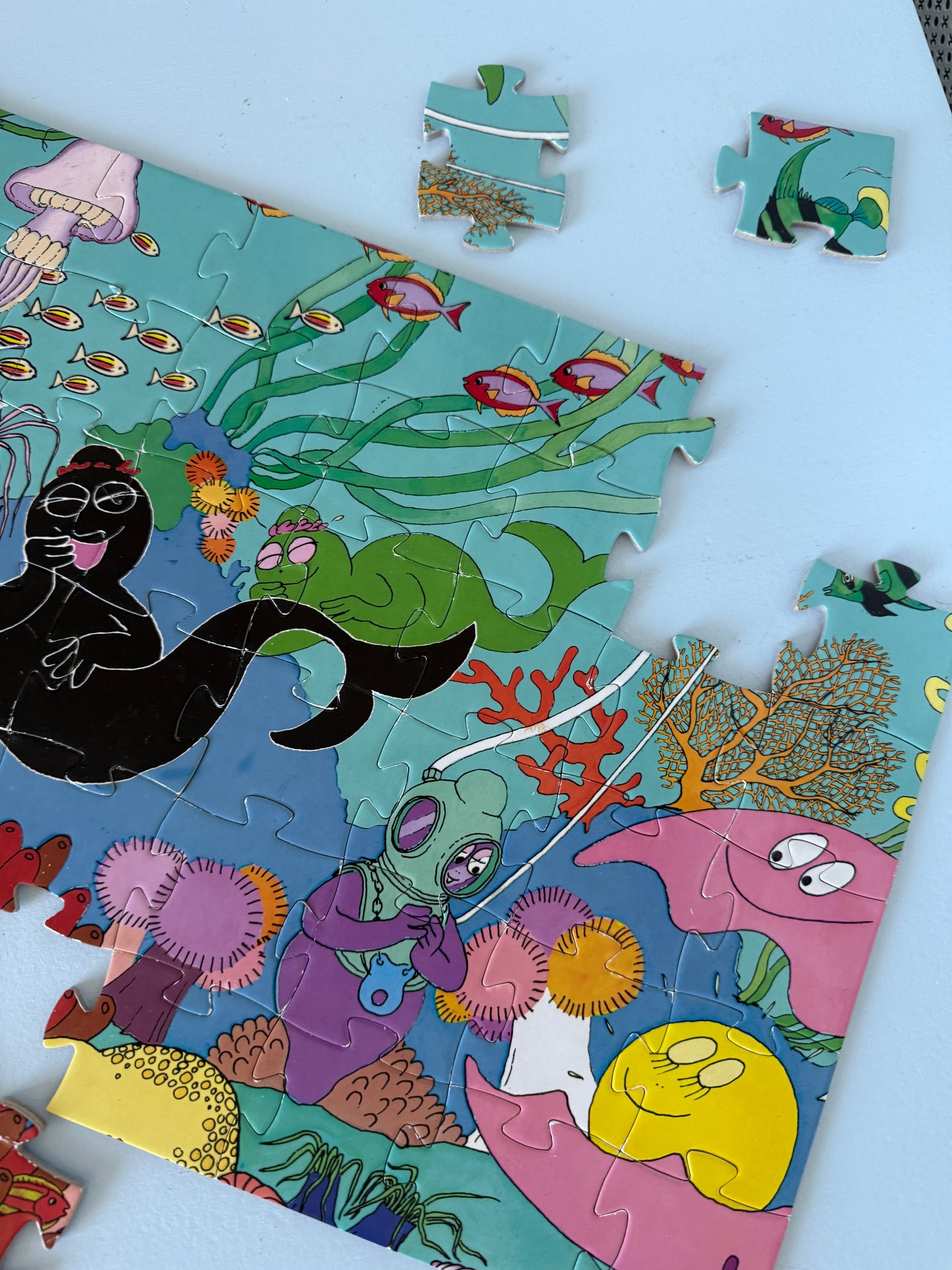 Barbapapa puslespil med 54 brikker