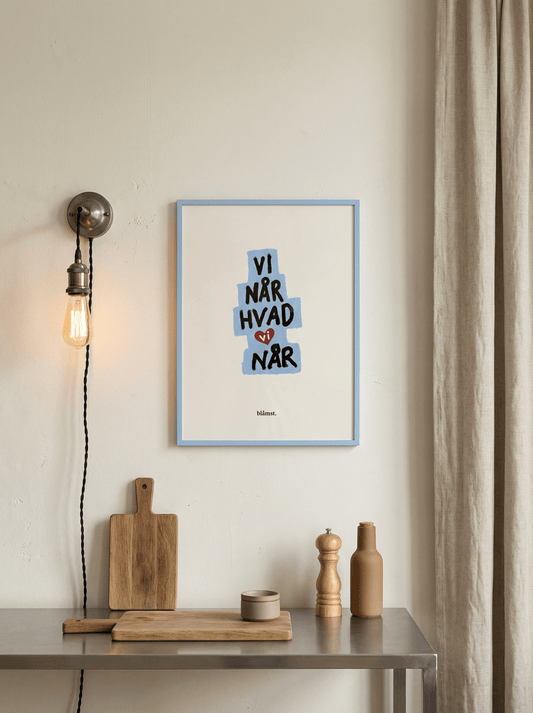 Blåmst Plakat - Vi når, hvad vi når