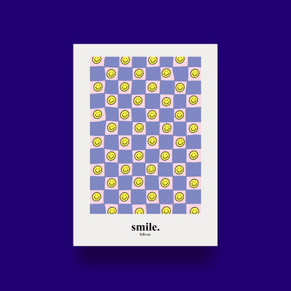 Blåmst Plakat - Smile