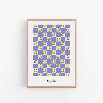 Blåmst Plakat - Smile